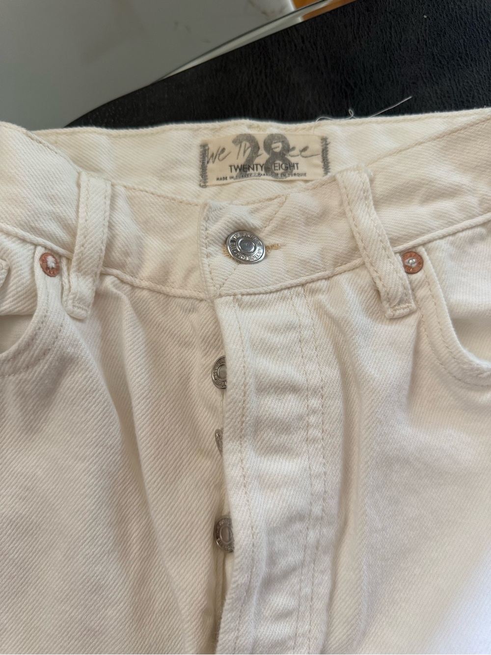 We The Free Cream High-Rise Button-Fly Women’s Jeans